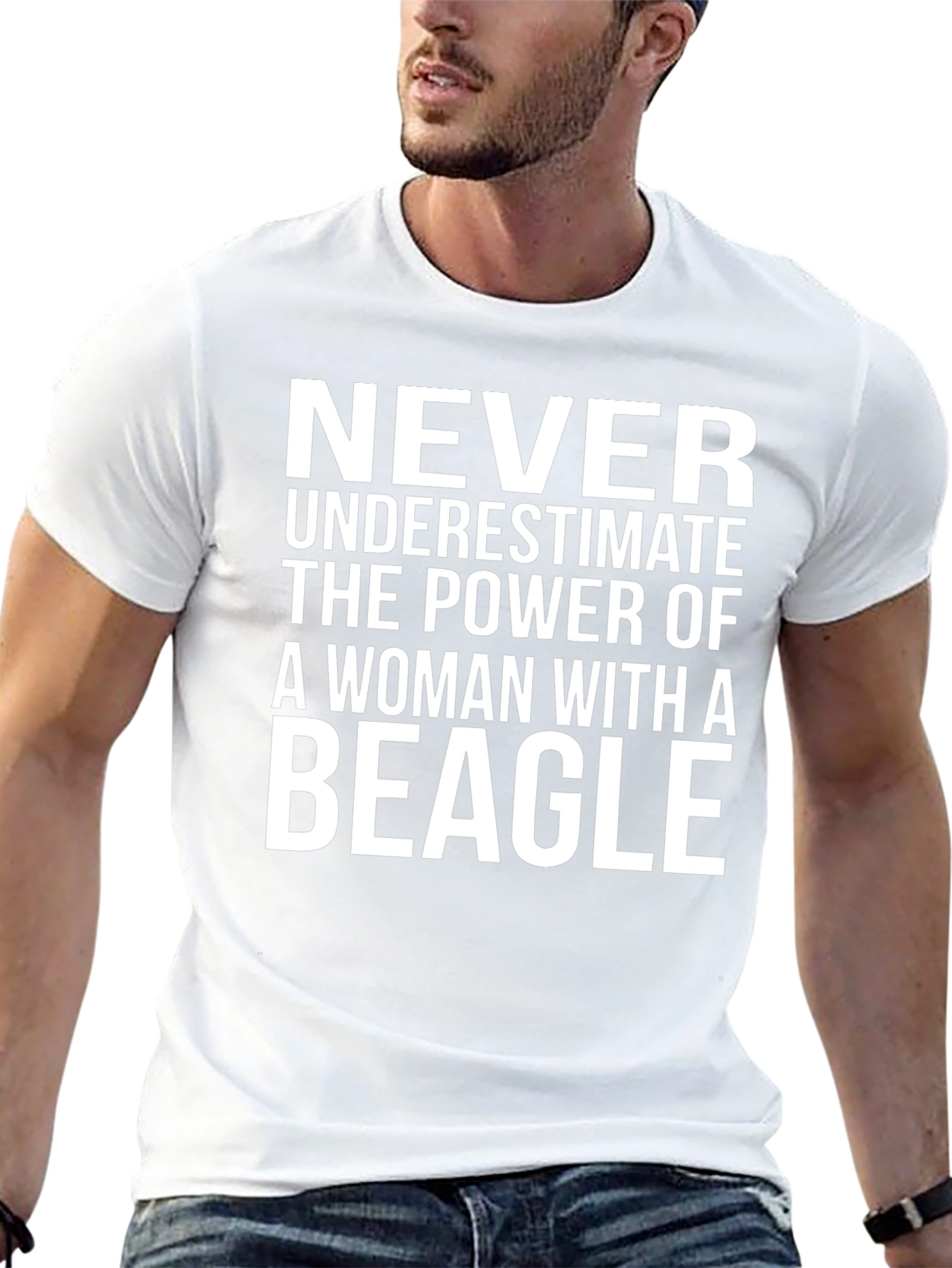 Beagle Mom T-Shirt: Never Underestimate the Power