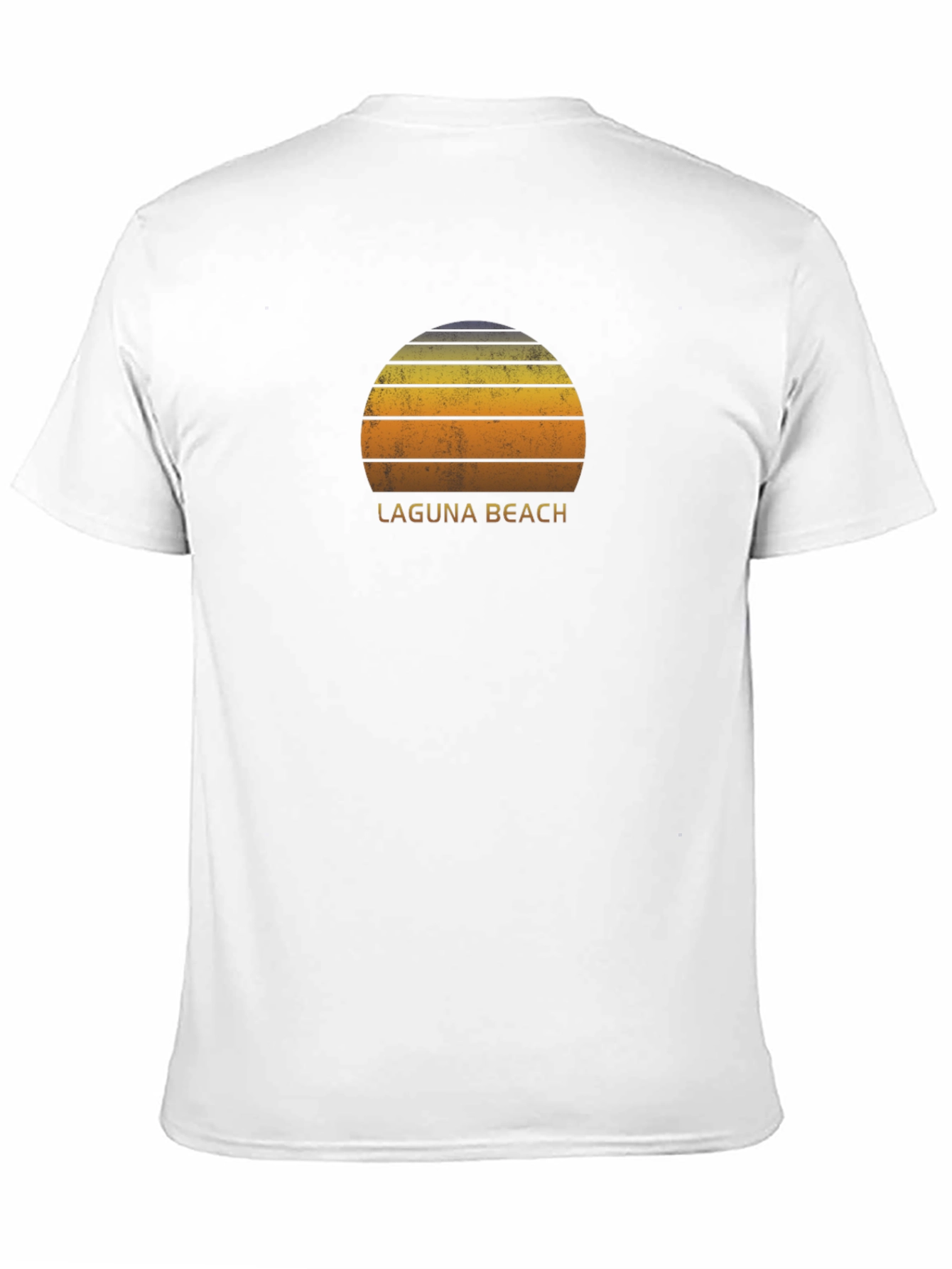 Laguna Beach Sunset Graphic Tee - Retro Style