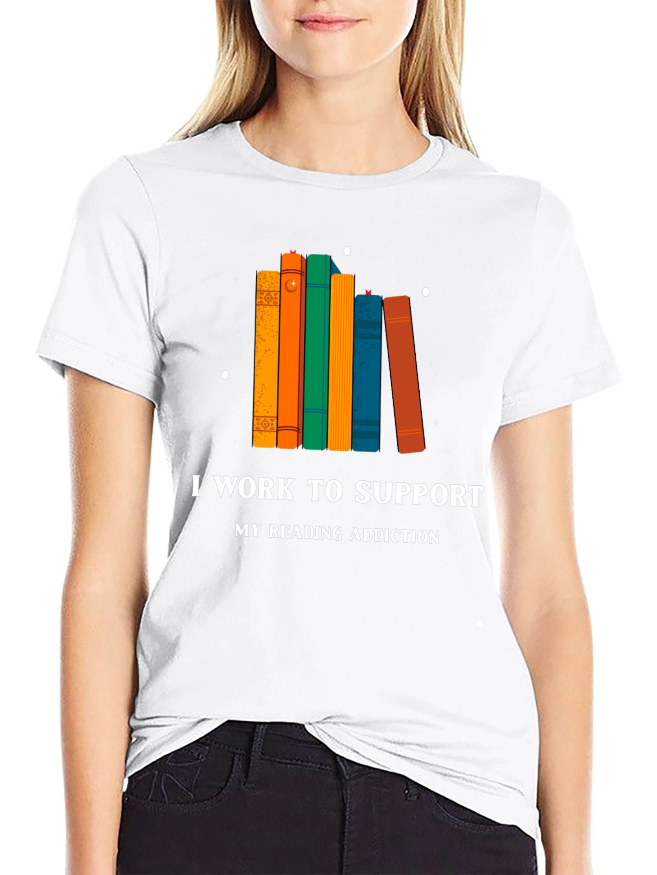 Reading Addiction T-Shirt - Black