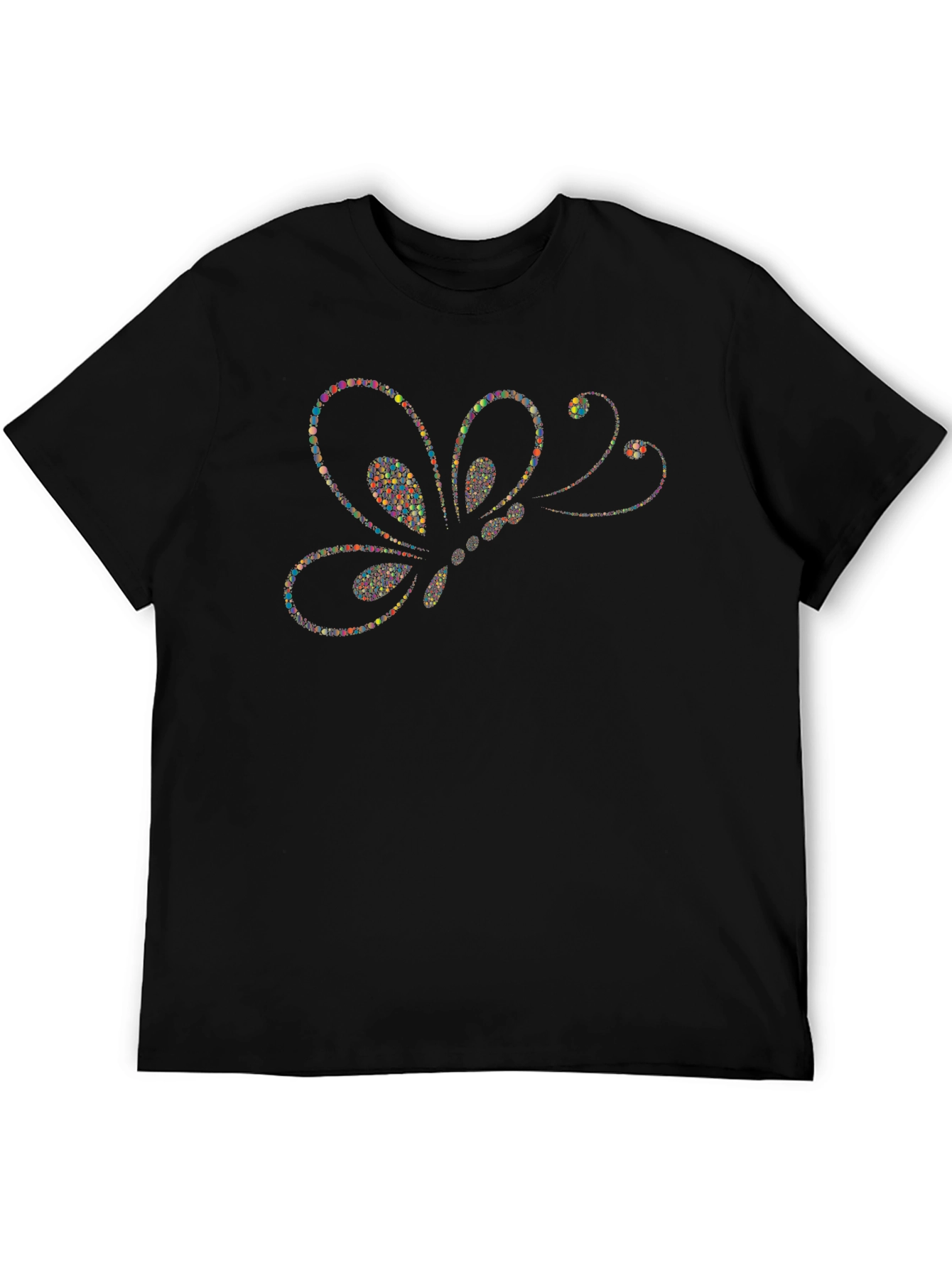 Butterfly Dots Graphic T-Shirt - Modern Artistic Design