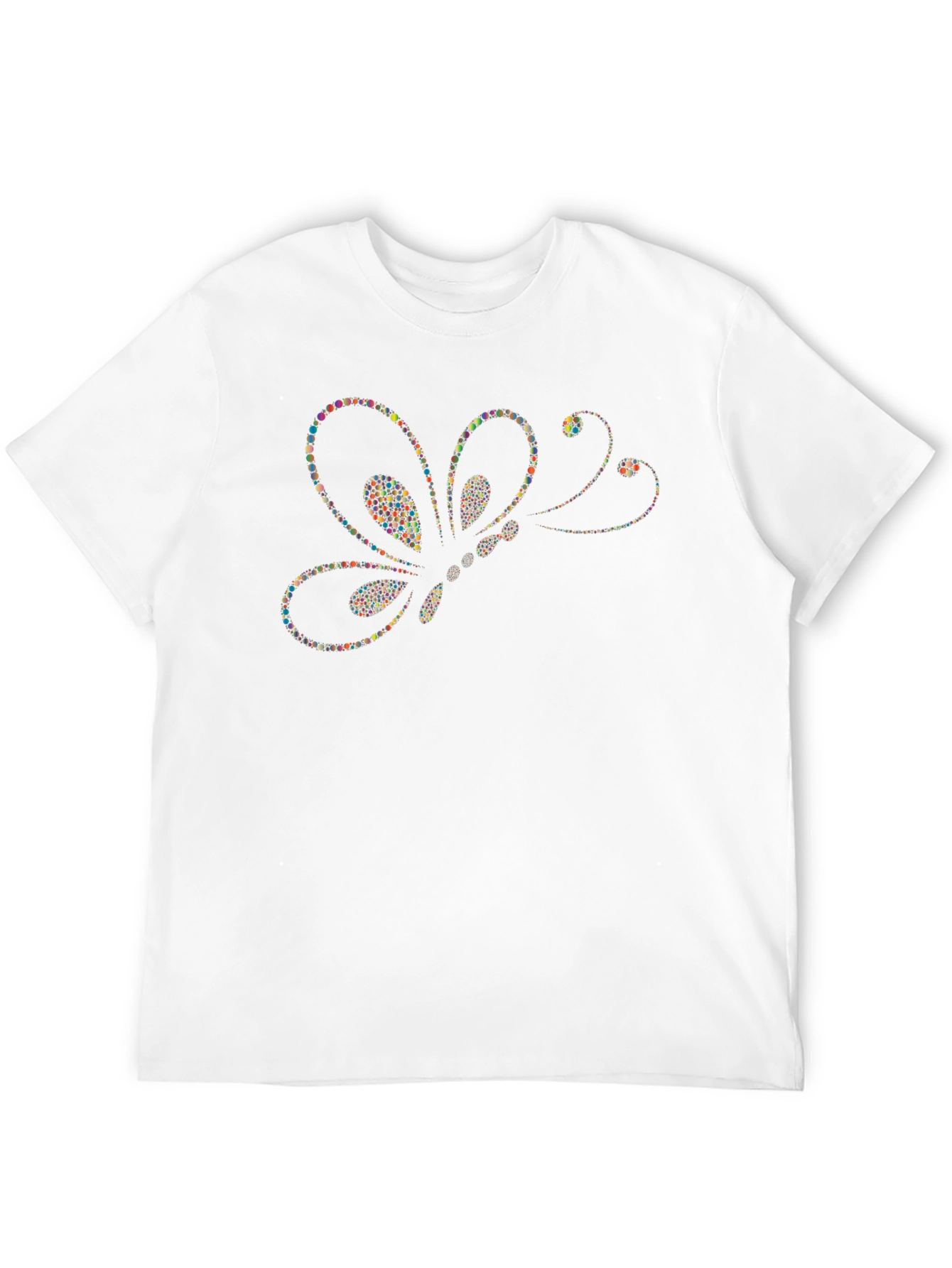 Butterfly Dots Graphic T-Shirt - Modern Artistic Design