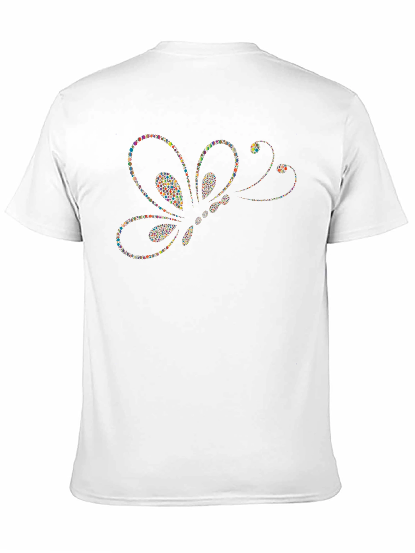 Butterfly Dots Graphic T-Shirt - Modern Artistic Design
