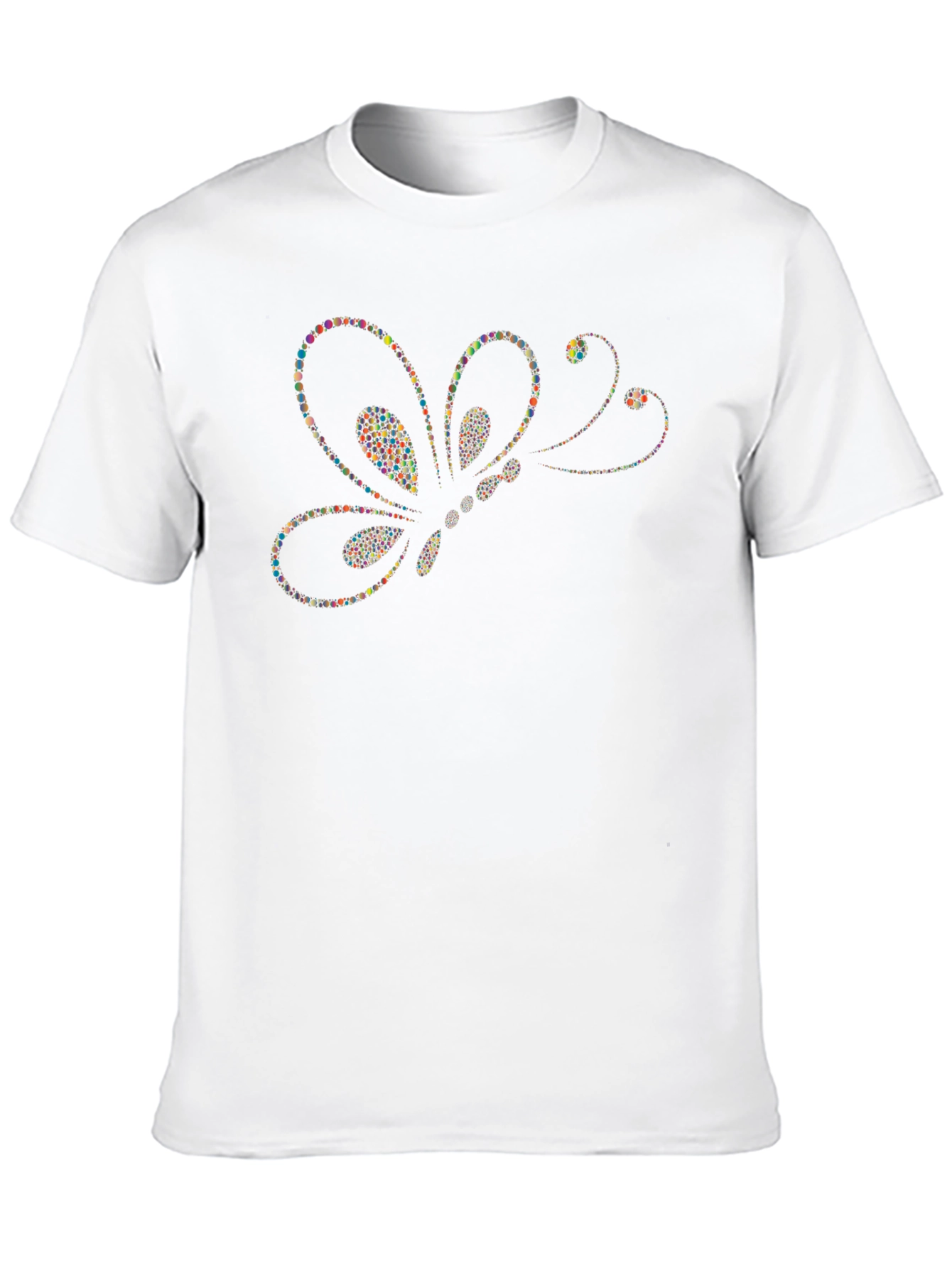Butterfly Dots Graphic T-Shirt - Modern Artistic Design