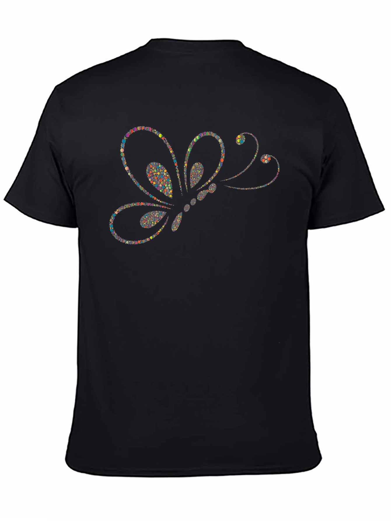 Butterfly Dots Graphic T-Shirt - Modern Artistic Design