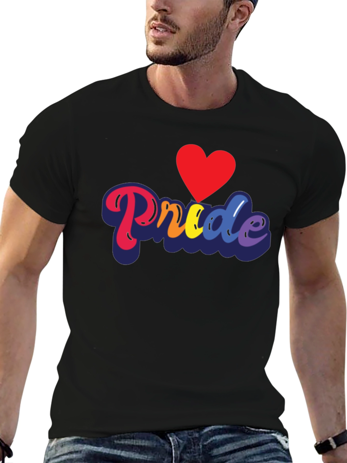 Pride Love Heart Graphic Tee