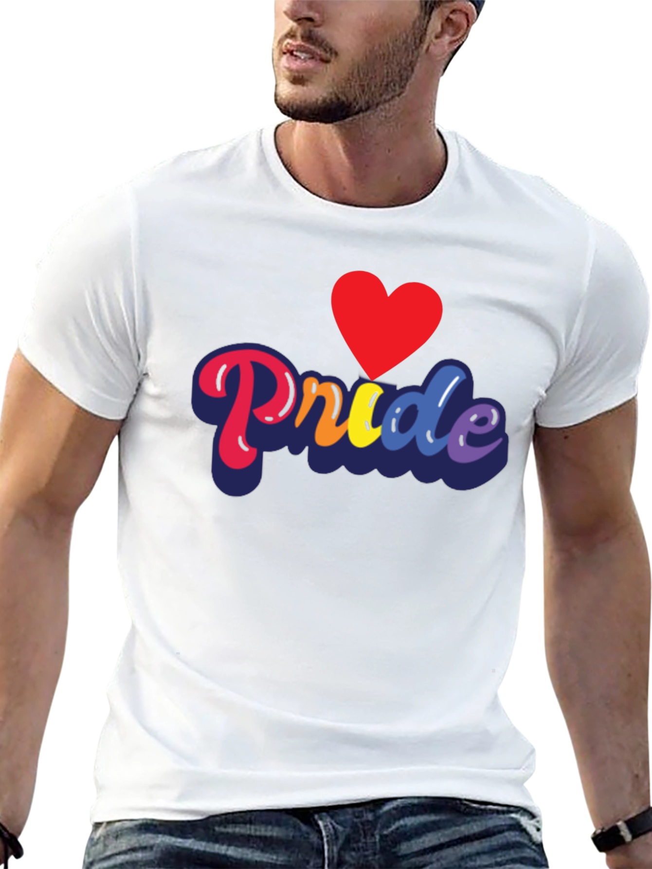 Pride Love Heart Graphic Tee