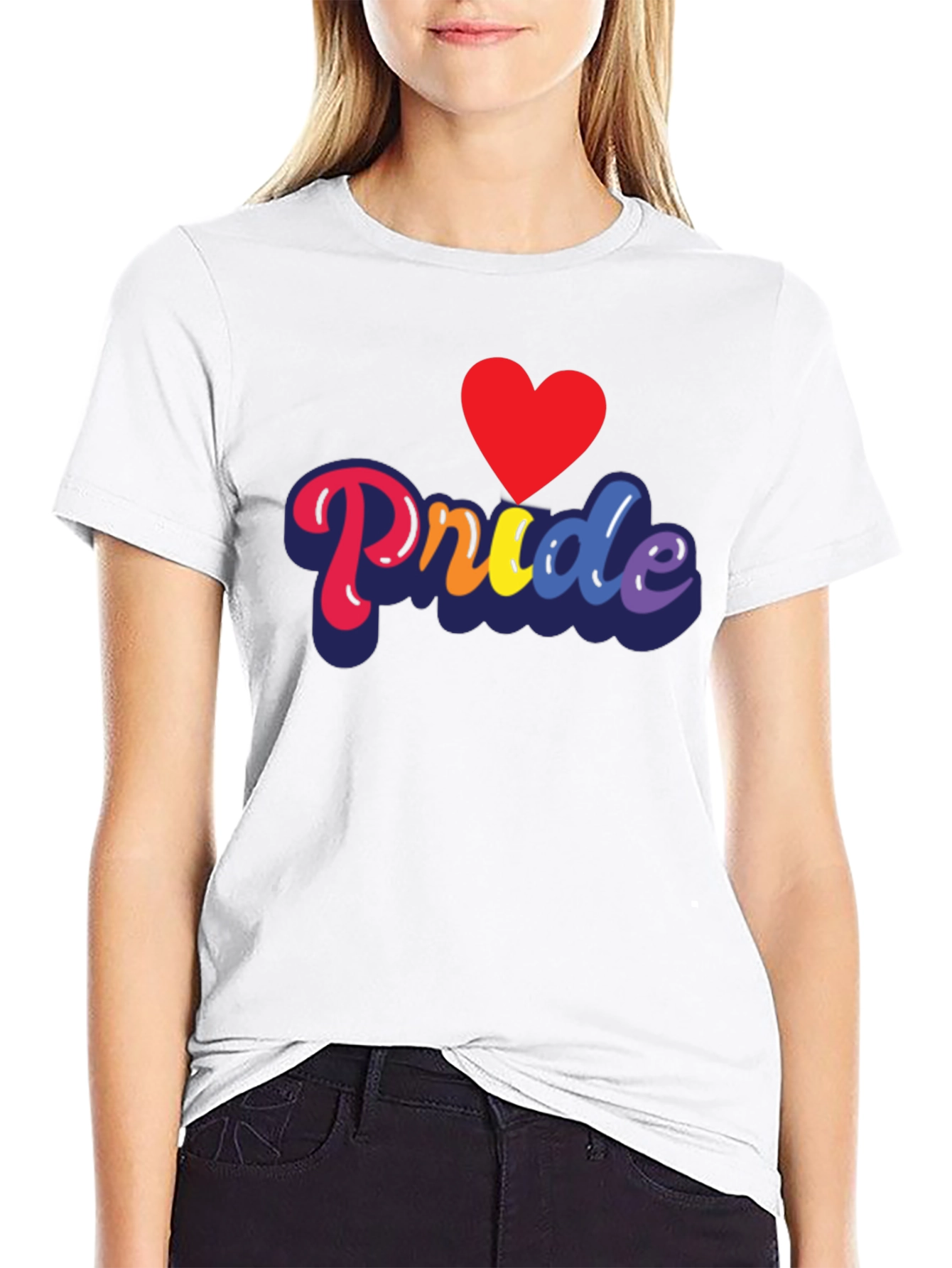 Pride Love Heart Graphic Tee