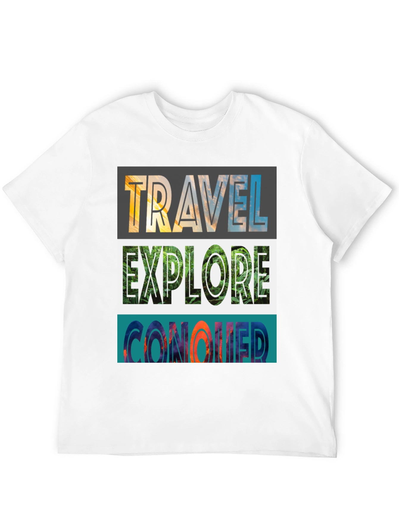 Travel Explore Conquer Graphic Tee