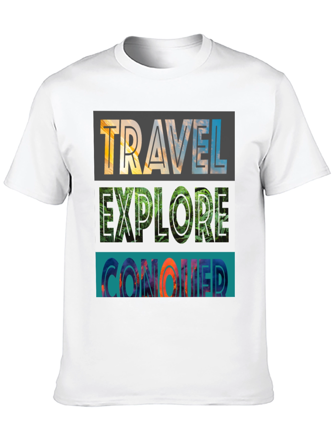 Travel Explore Conquer Graphic Tee