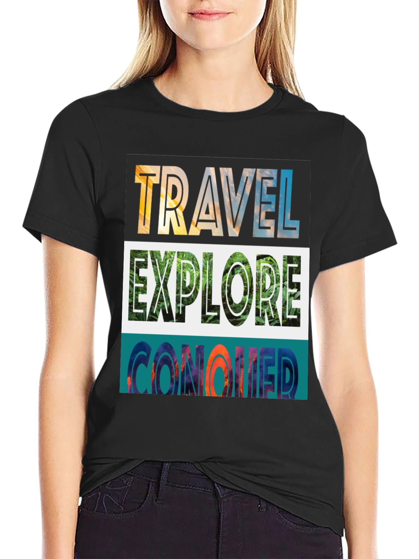 Travel Explore Conquer Graphic Tee