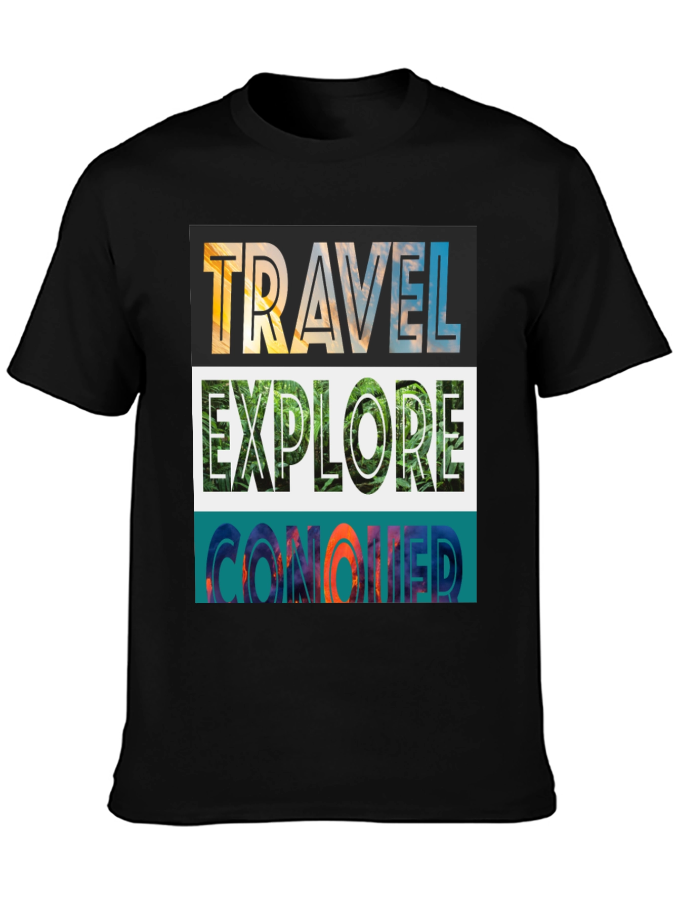 Travel Explore Conquer Graphic Tee