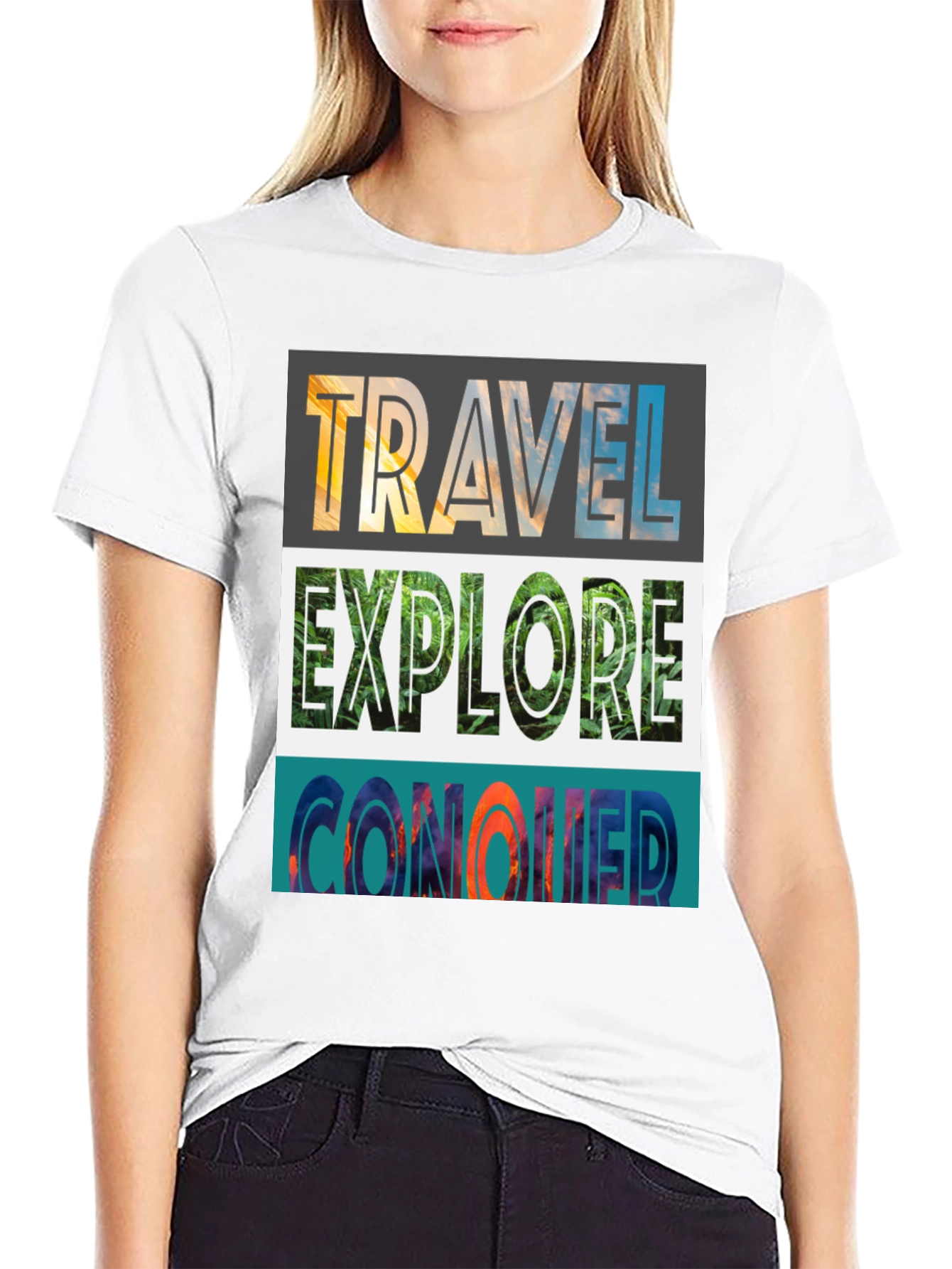 Travel Explore Conquer Graphic Tee