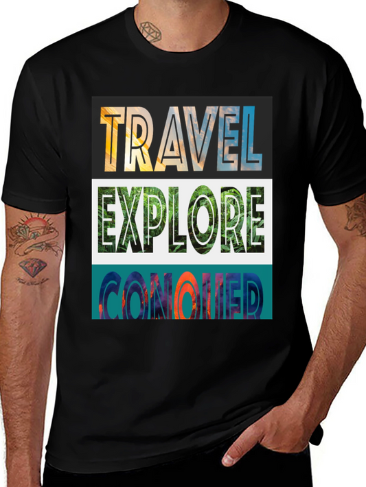 Travel Explore Conquer Graphic Tee