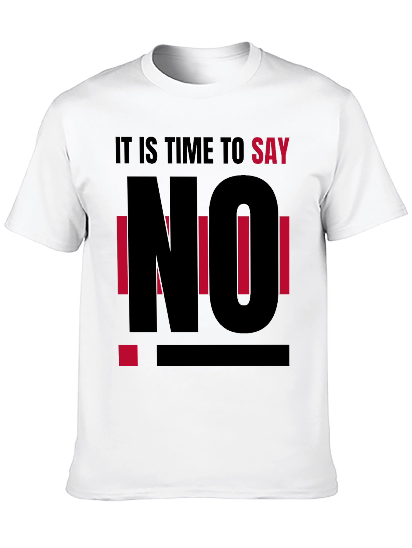 Say No T-Shirt - Black Graphic Tee