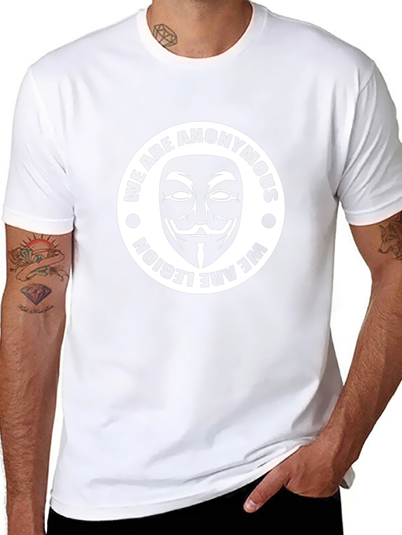 Anonymous Mask Graphic T-Shirt - We Are Legion