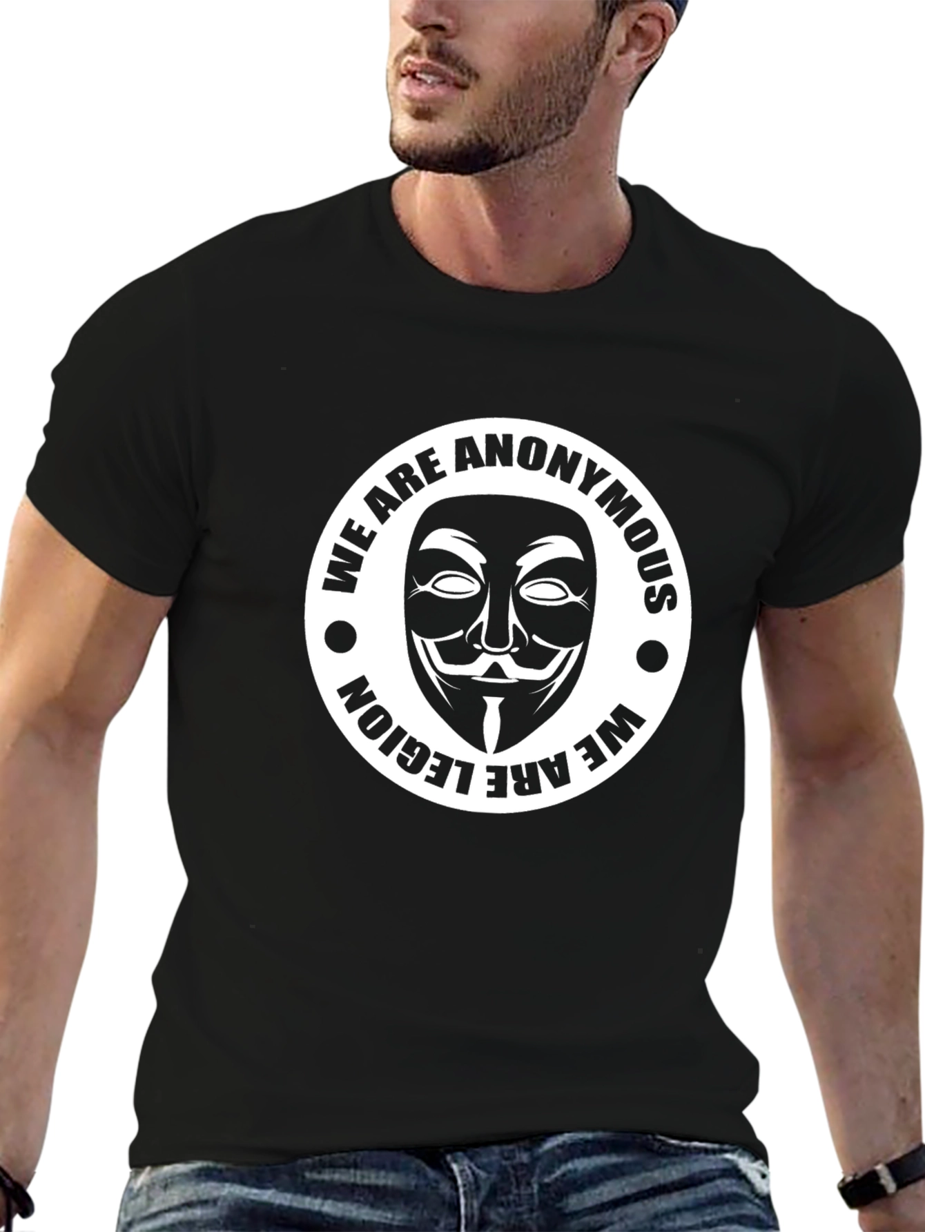 Anonymous Mask Graphic T-Shirt - We Are Legion