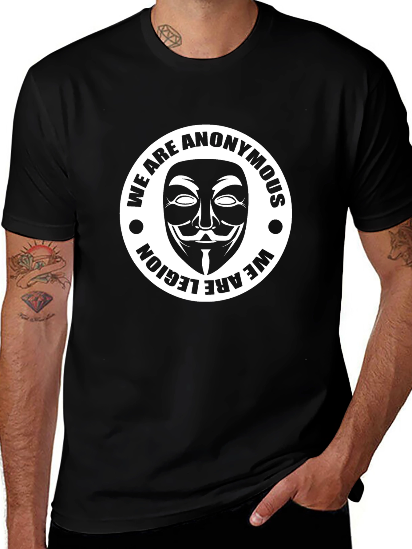 Anonymous Mask Graphic T-Shirt - We Are Legion
