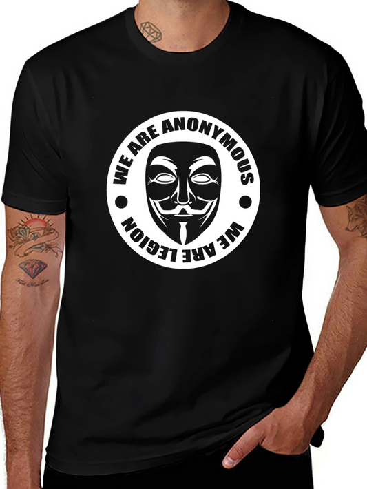 Anonymous Mask Graphic T-Shirt - We Are Legion