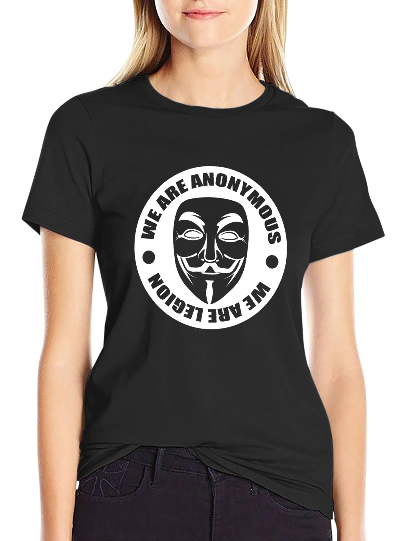 Anonymous Mask Graphic T-Shirt - We Are Legion