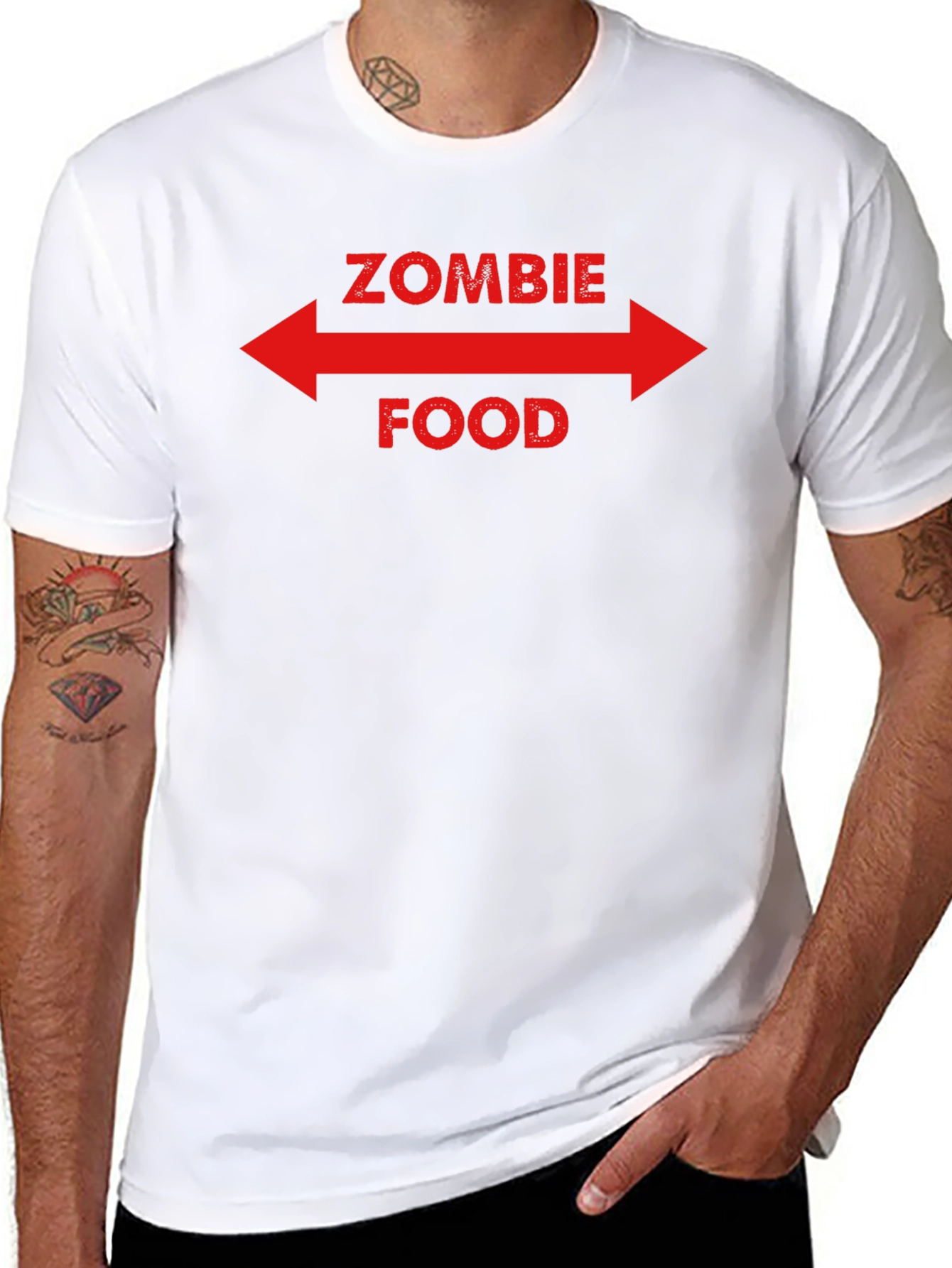 Zombie Food T-Shirt - Funny Graphic Tee