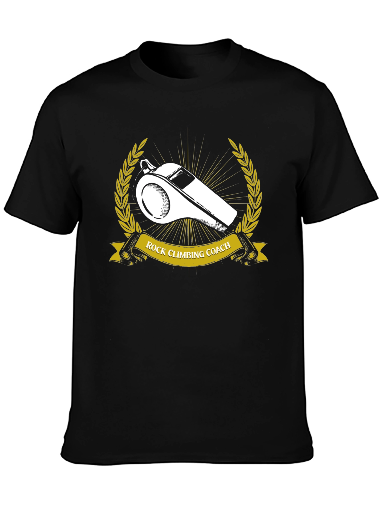 Rock Climbing Coach T-Shirt - Whistle Graphic Tee