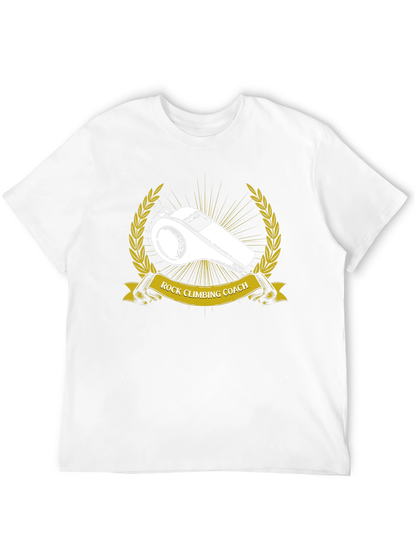 Rock Climbing Coach T-Shirt - Whistle Graphic Tee