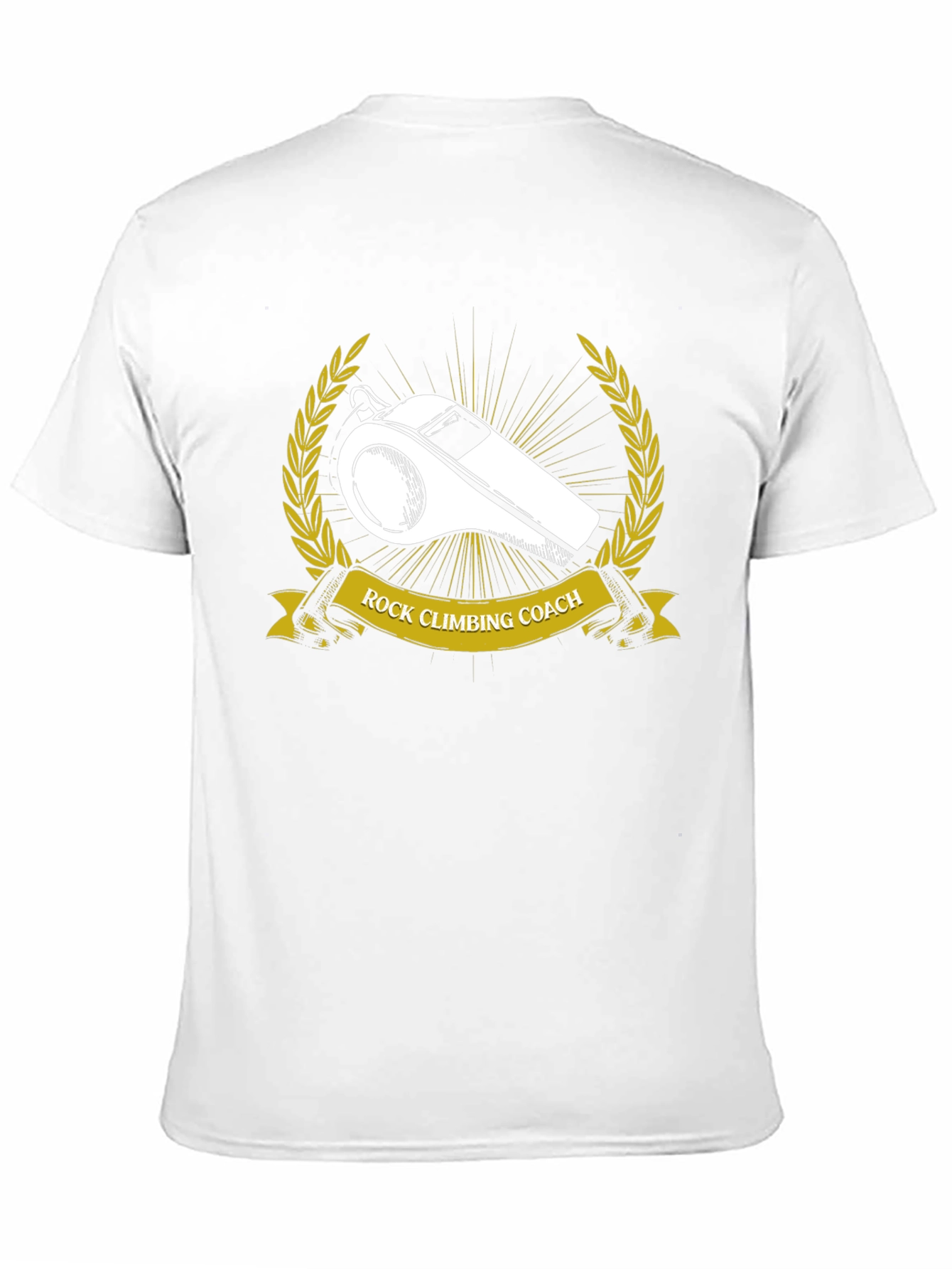 Rock Climbing Coach T-Shirt - Whistle Graphic Tee