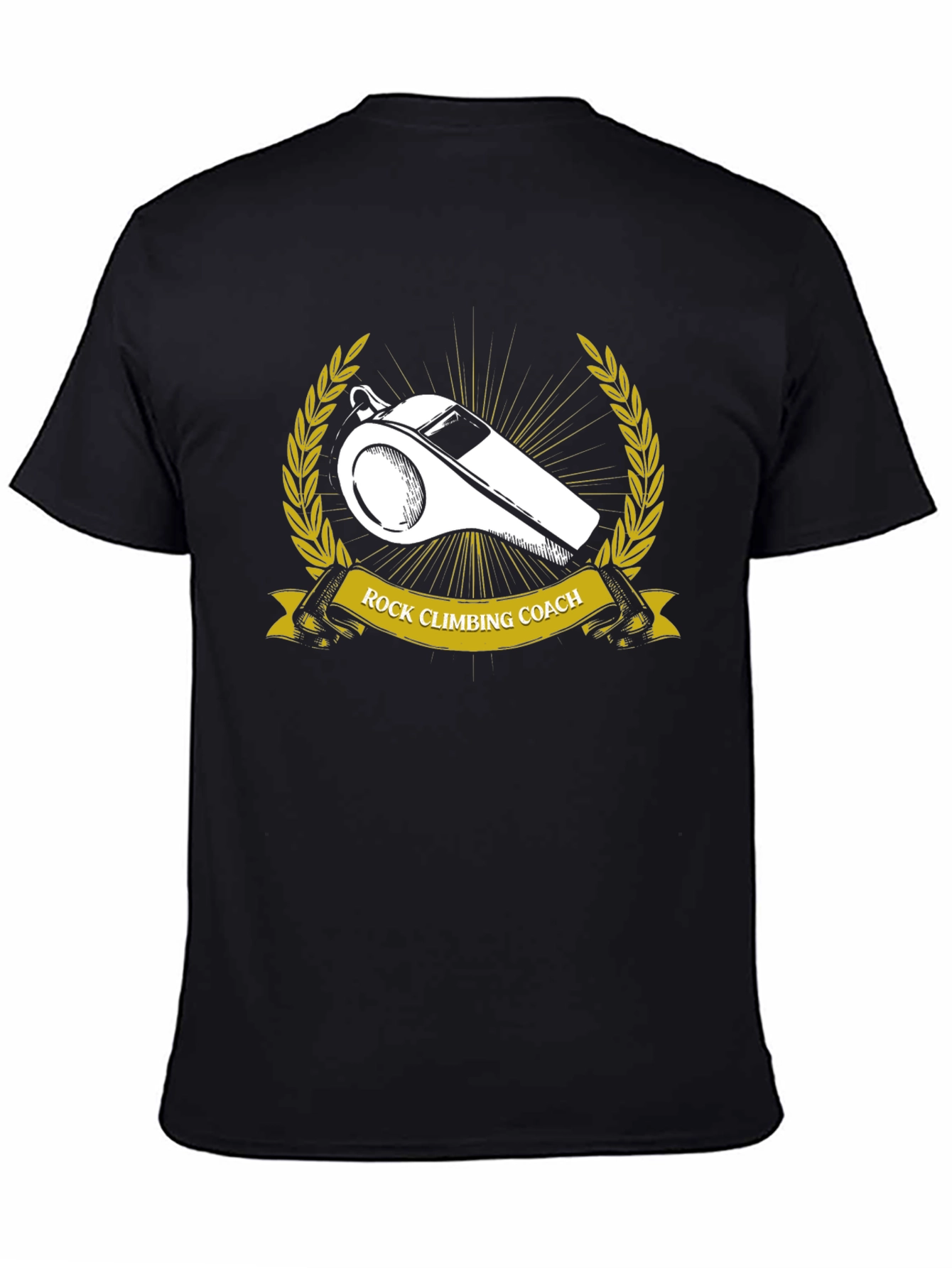 Rock Climbing Coach T-Shirt - Whistle Graphic Tee