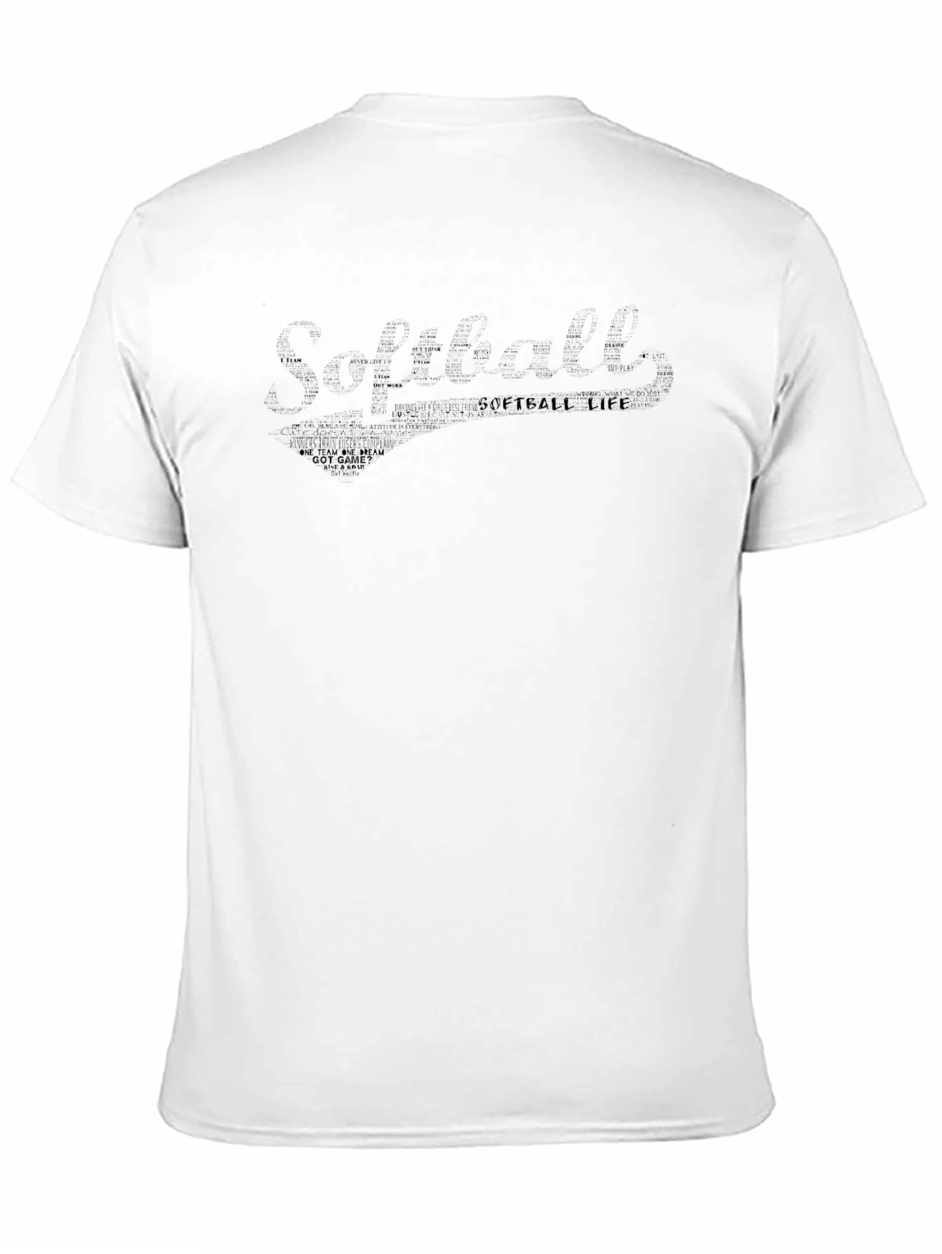 Softball Life Black T-Shirt