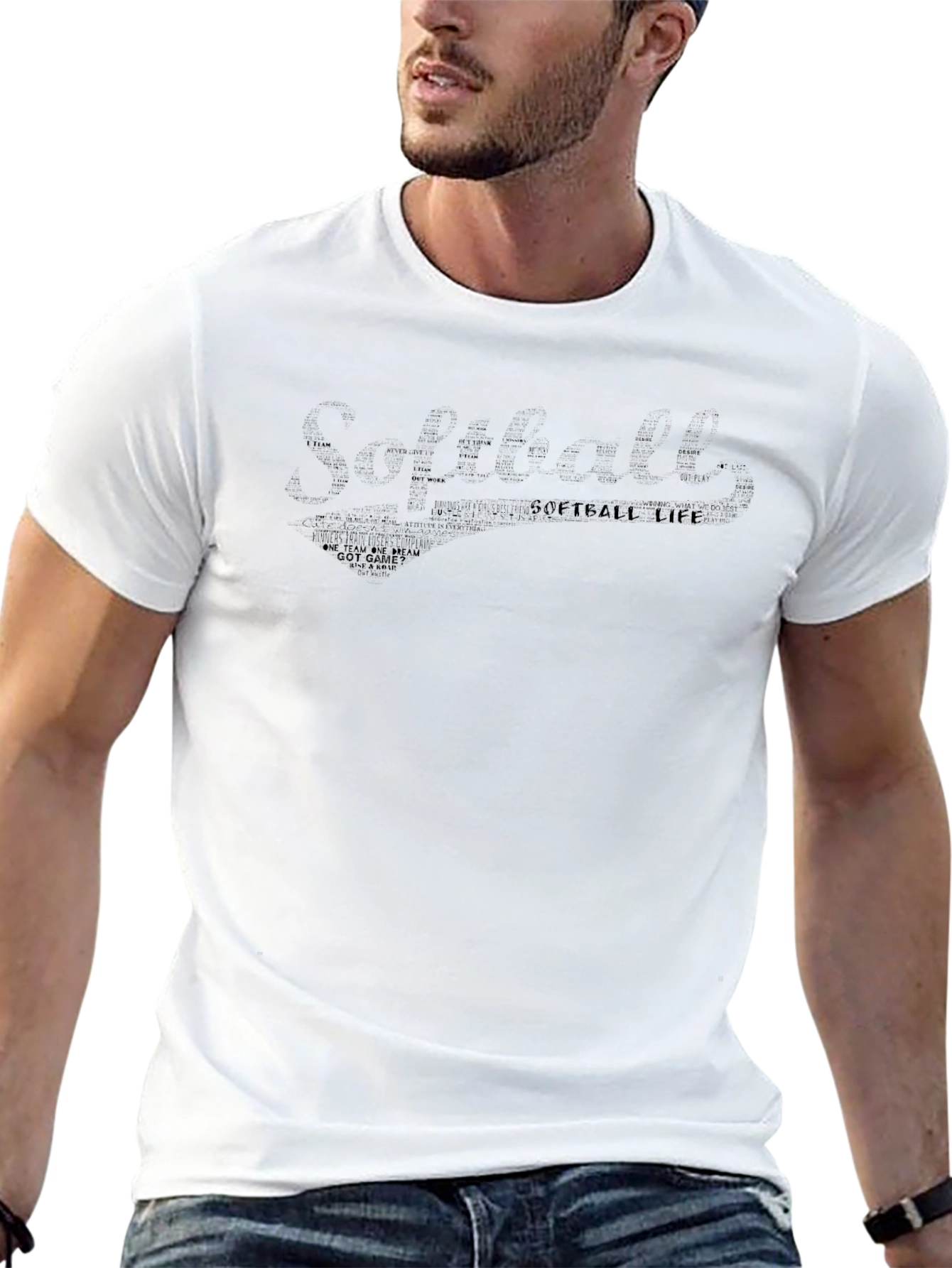 Softball Life Black T-Shirt