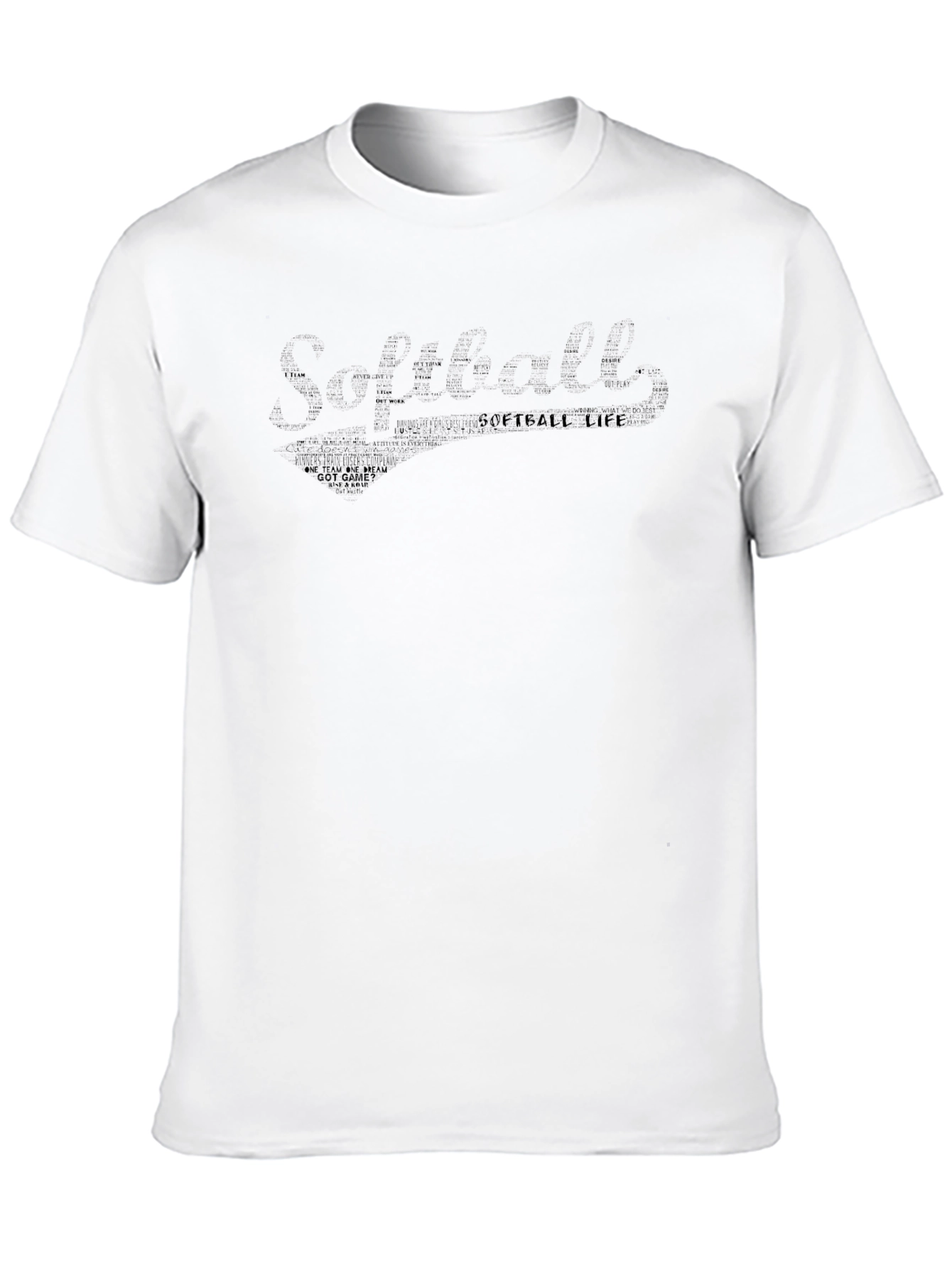 Softball Life Black T-Shirt