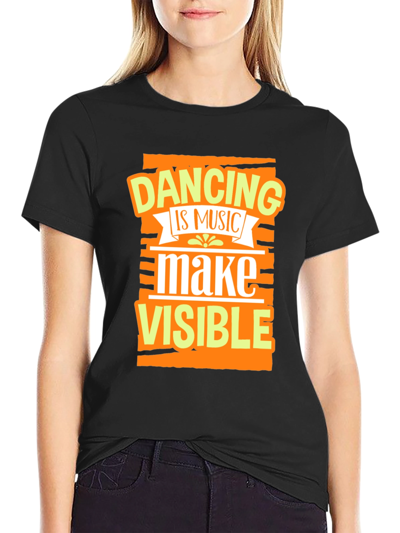 Dancing is Music T-Shirt - Black Graphic Tee