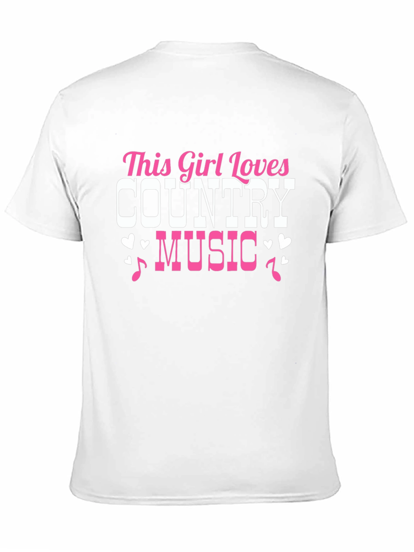 This Girl Loves Country Music Black T-Shirt
