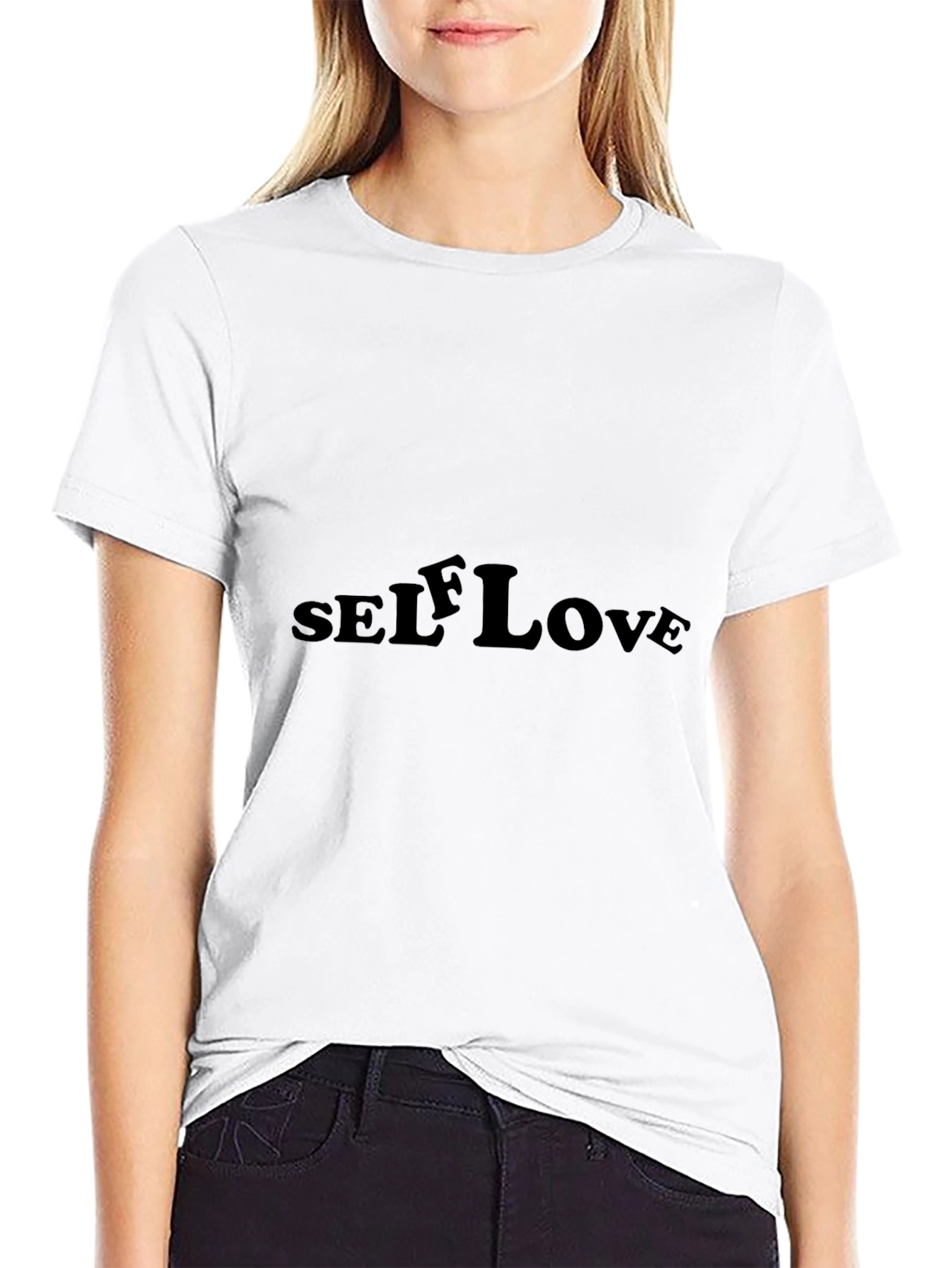 Self Love Black T-Shirt - Trendy Casual Wear