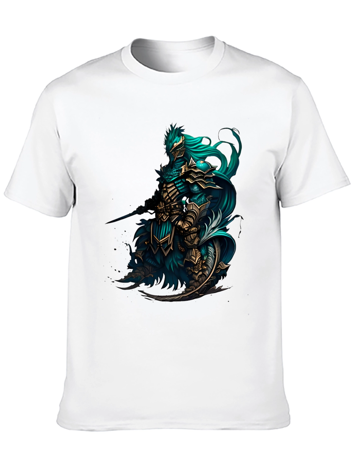 Knight Warrior Graphic Tee - Unique Fantasy Design