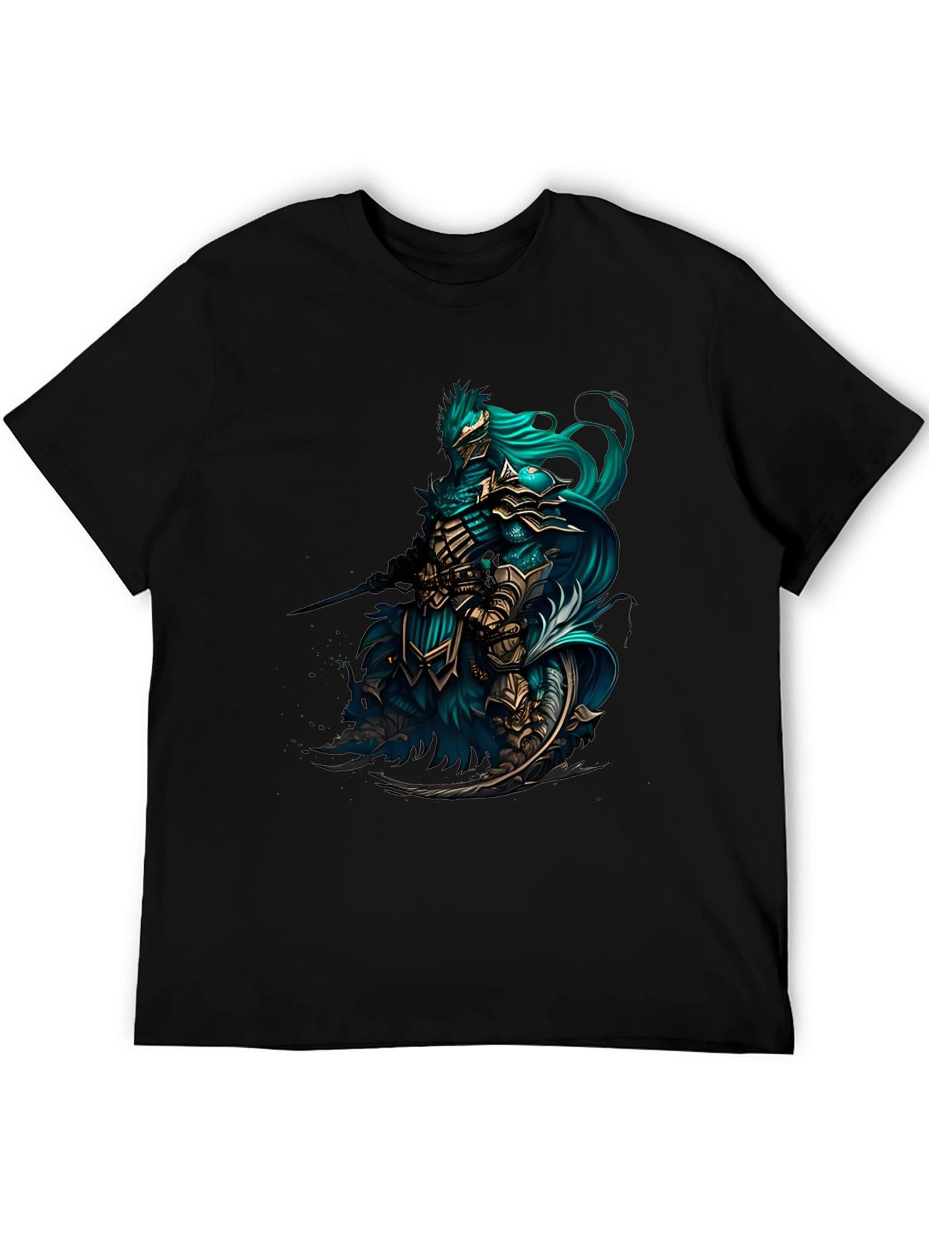 Knight Warrior Graphic Tee - Unique Fantasy Design