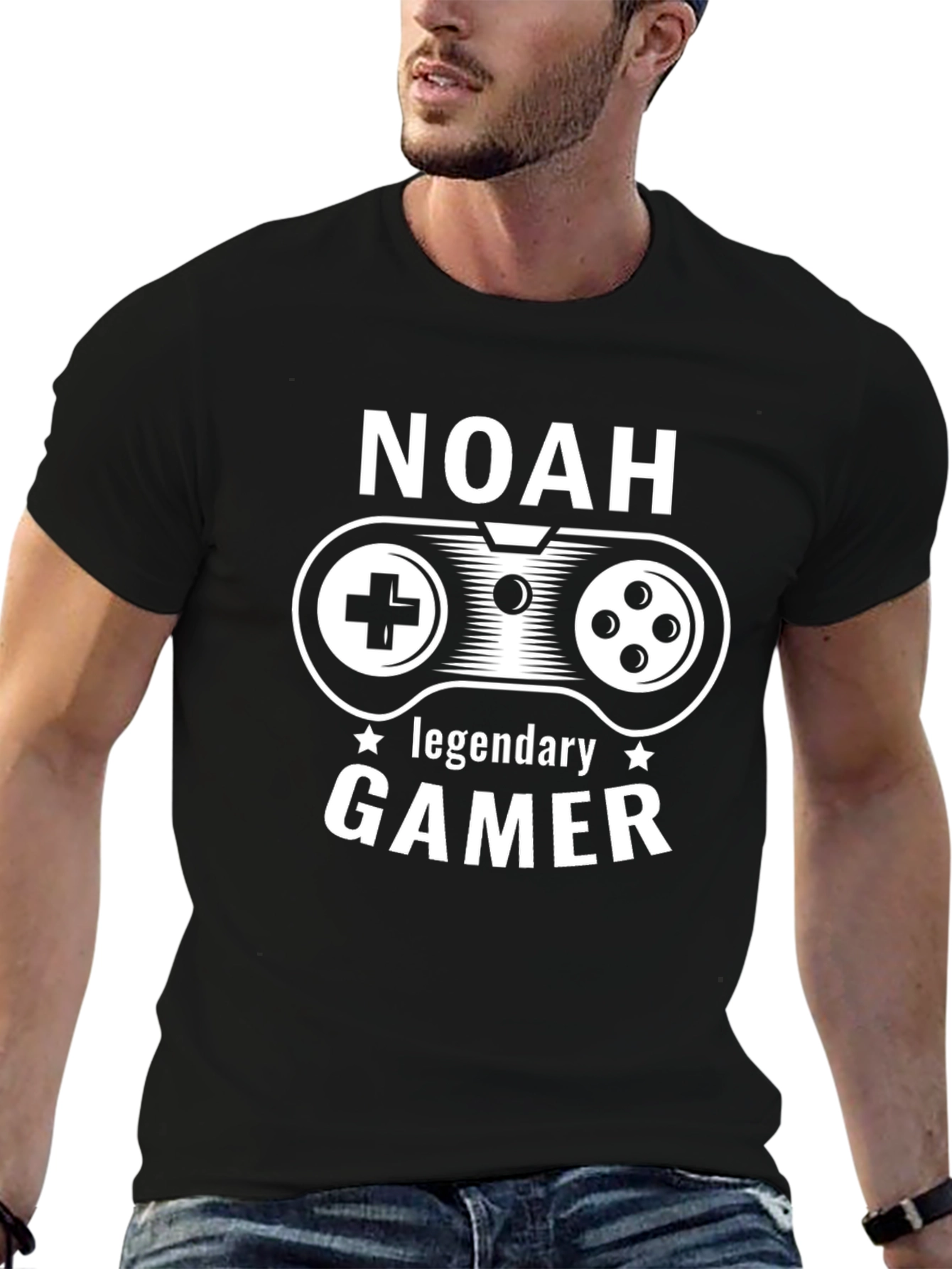 Noah Legendary Gamer T-Shirt - Black Cotton
