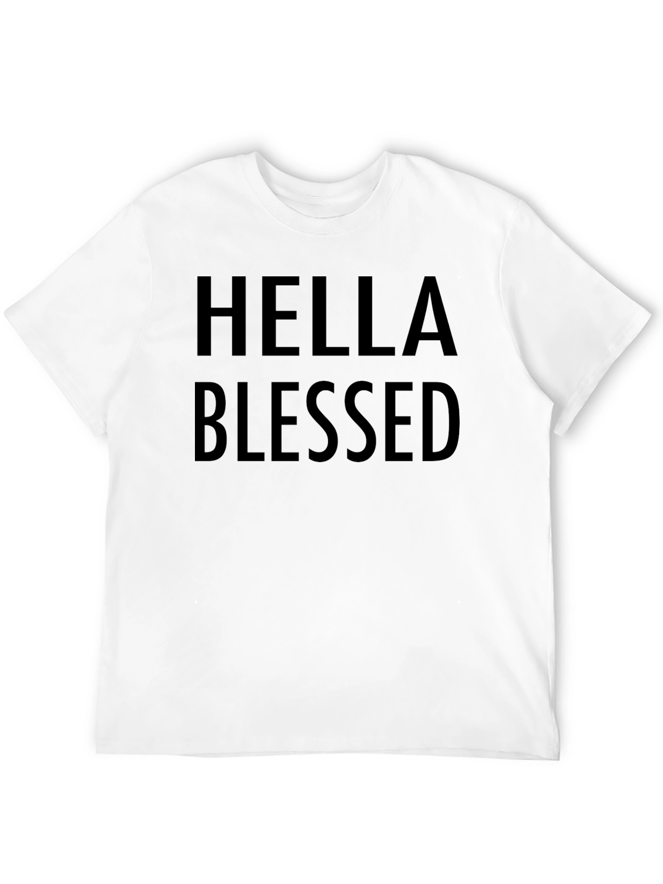 Hella Blessed Black Graphic Tee