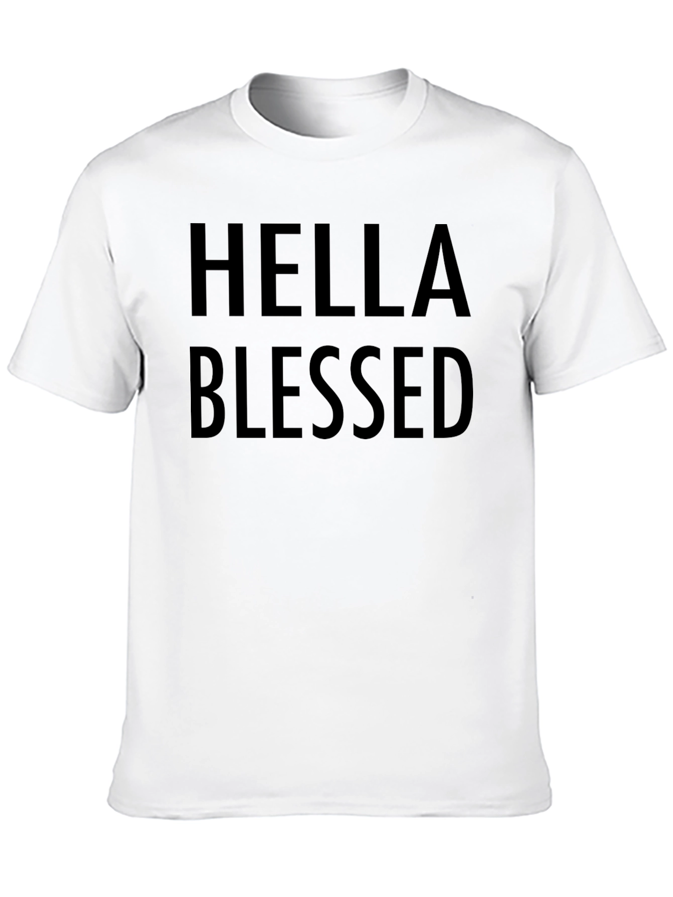 Hella Blessed Black Graphic Tee