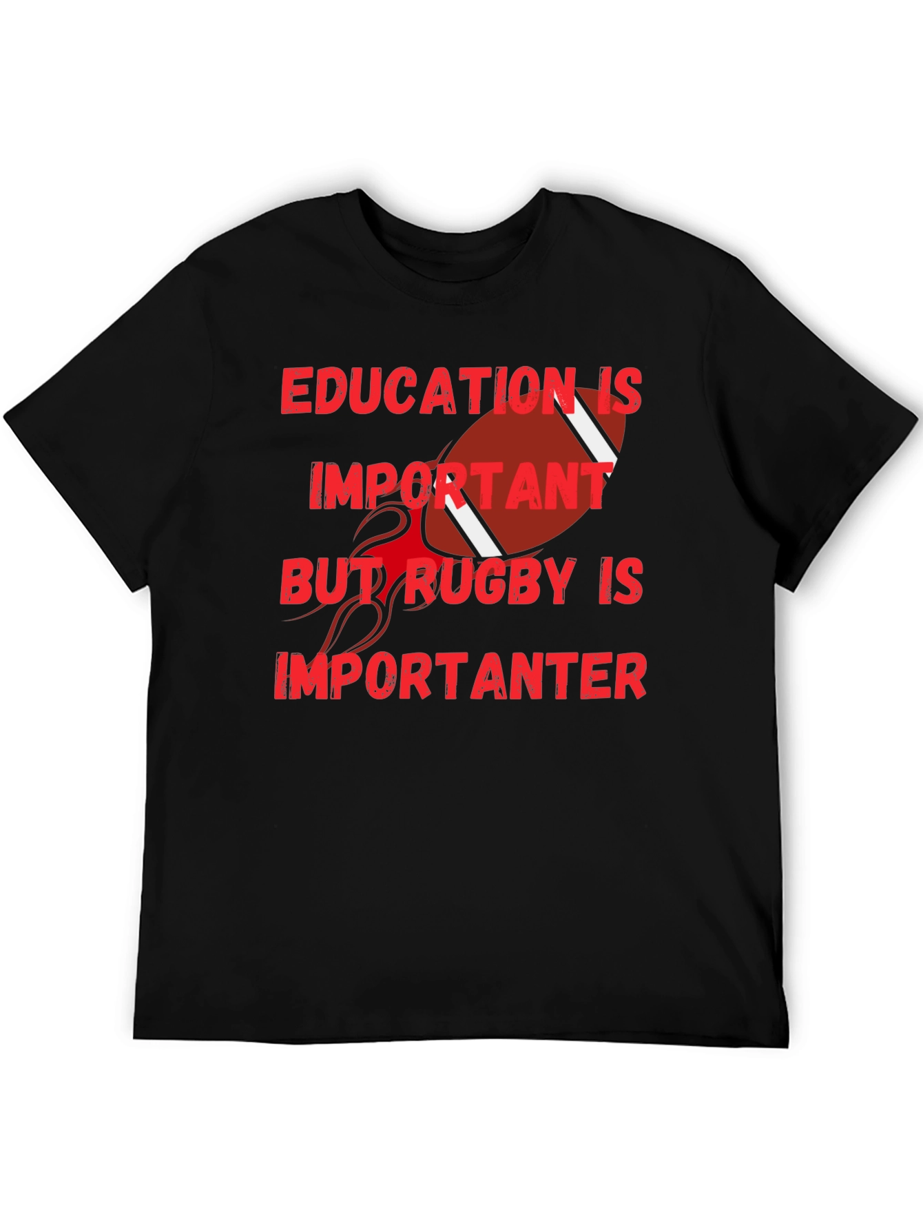 Education Important Rugby More Important Tee