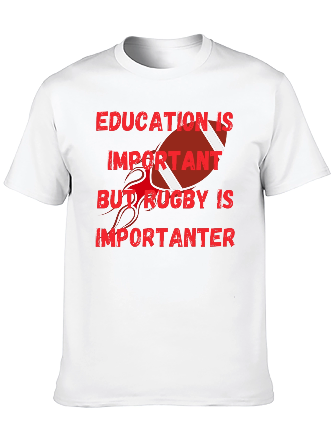 Education Important Rugby More Important Tee