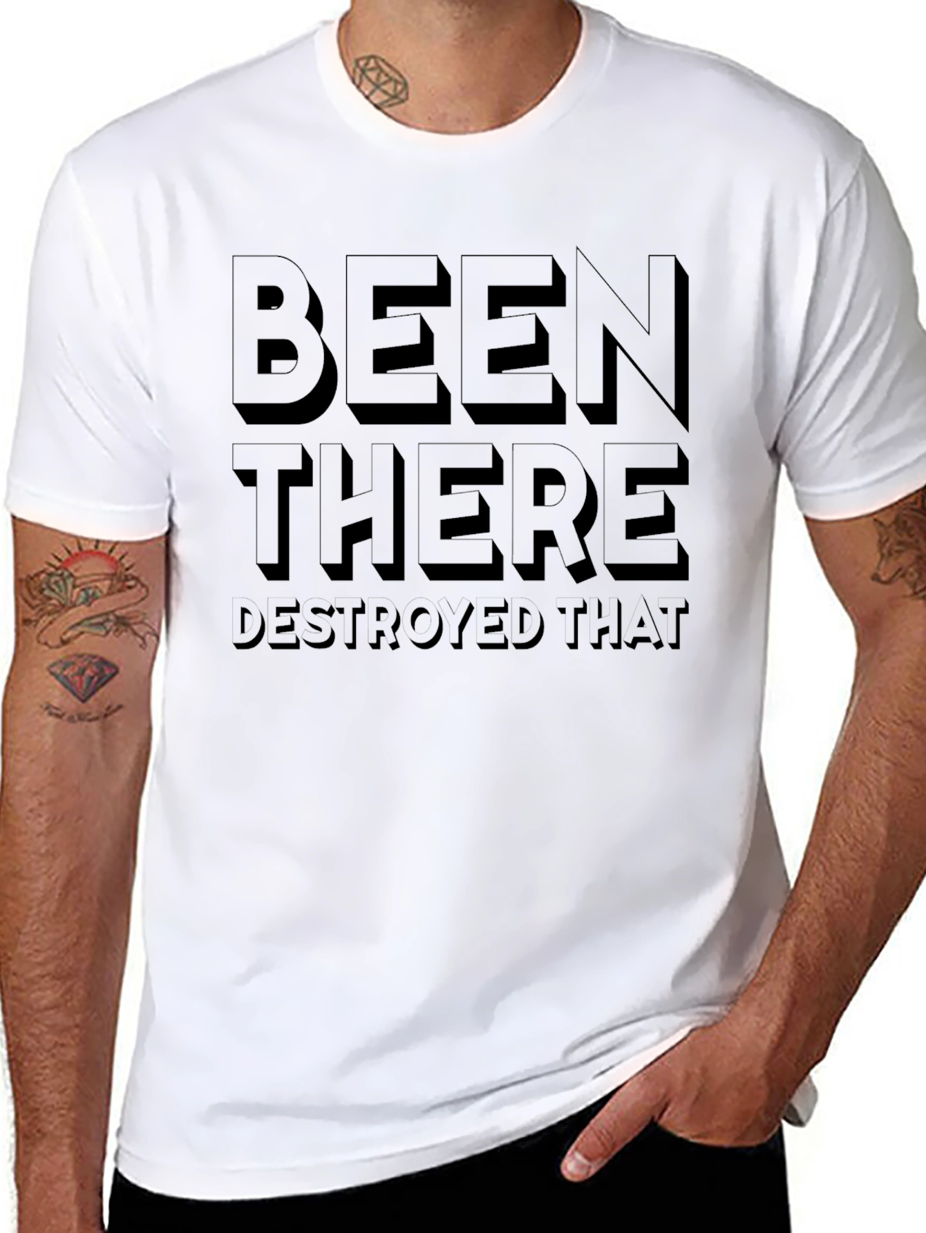 Been There Destroyed That Black Graphic Tee