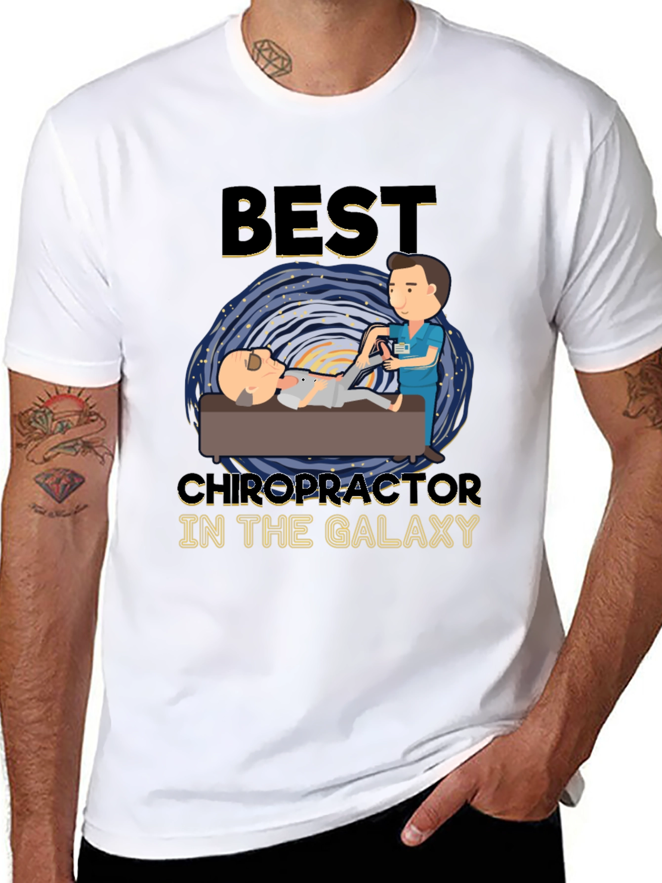 Best Chiropractor in the Galaxy Graphic T-Shirt