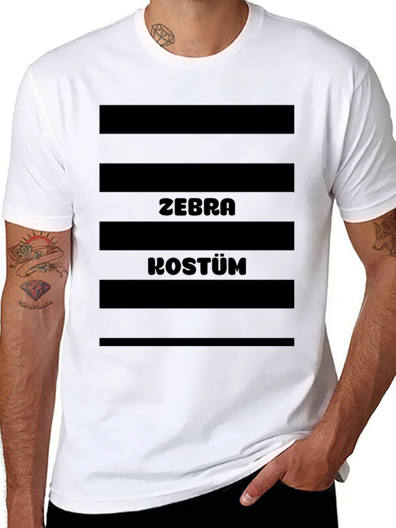 Zebra Kostum Novelty T-Shirt