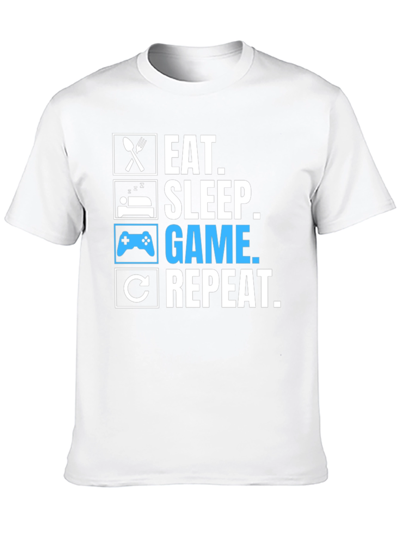 Eat Sleep Game Repeat Graphic Tee
