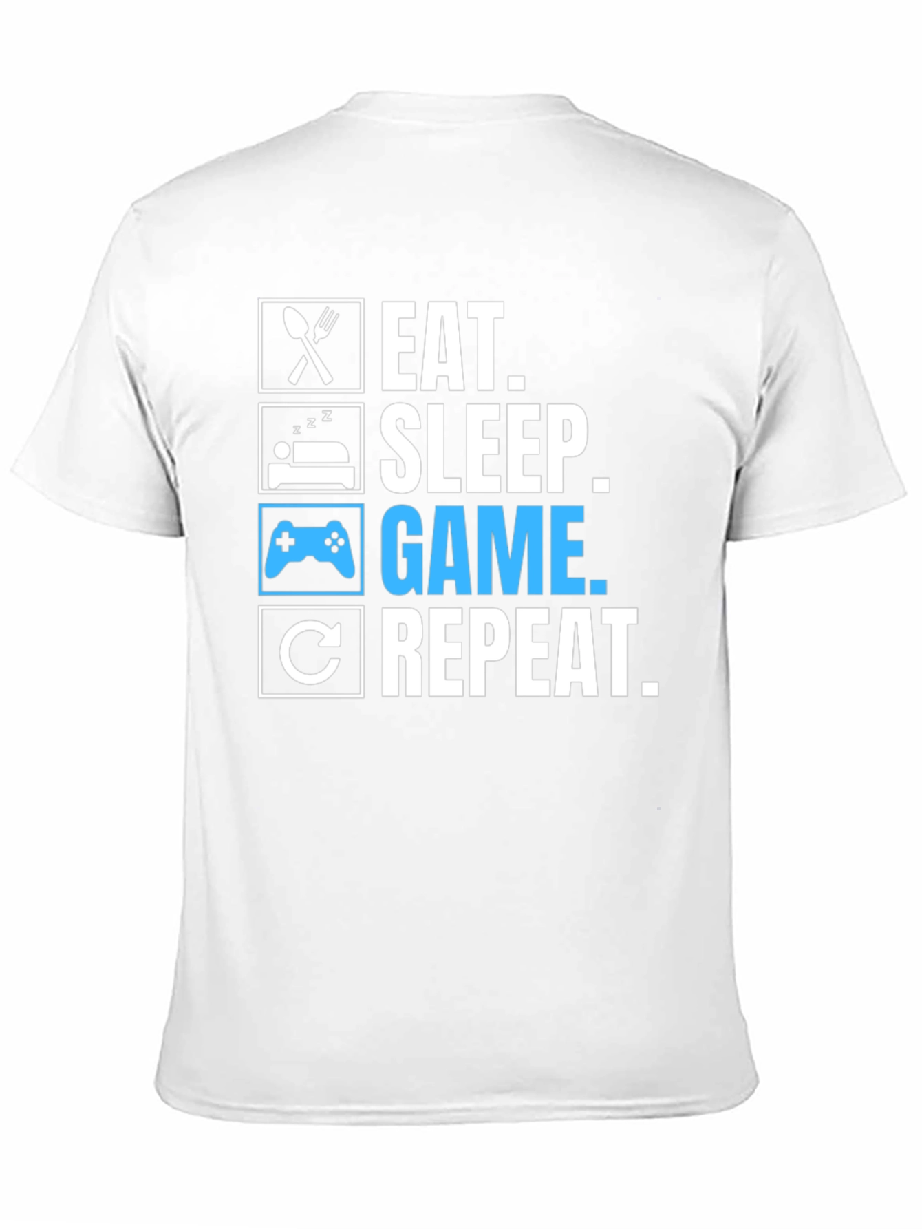 Eat Sleep Game Repeat Graphic Tee