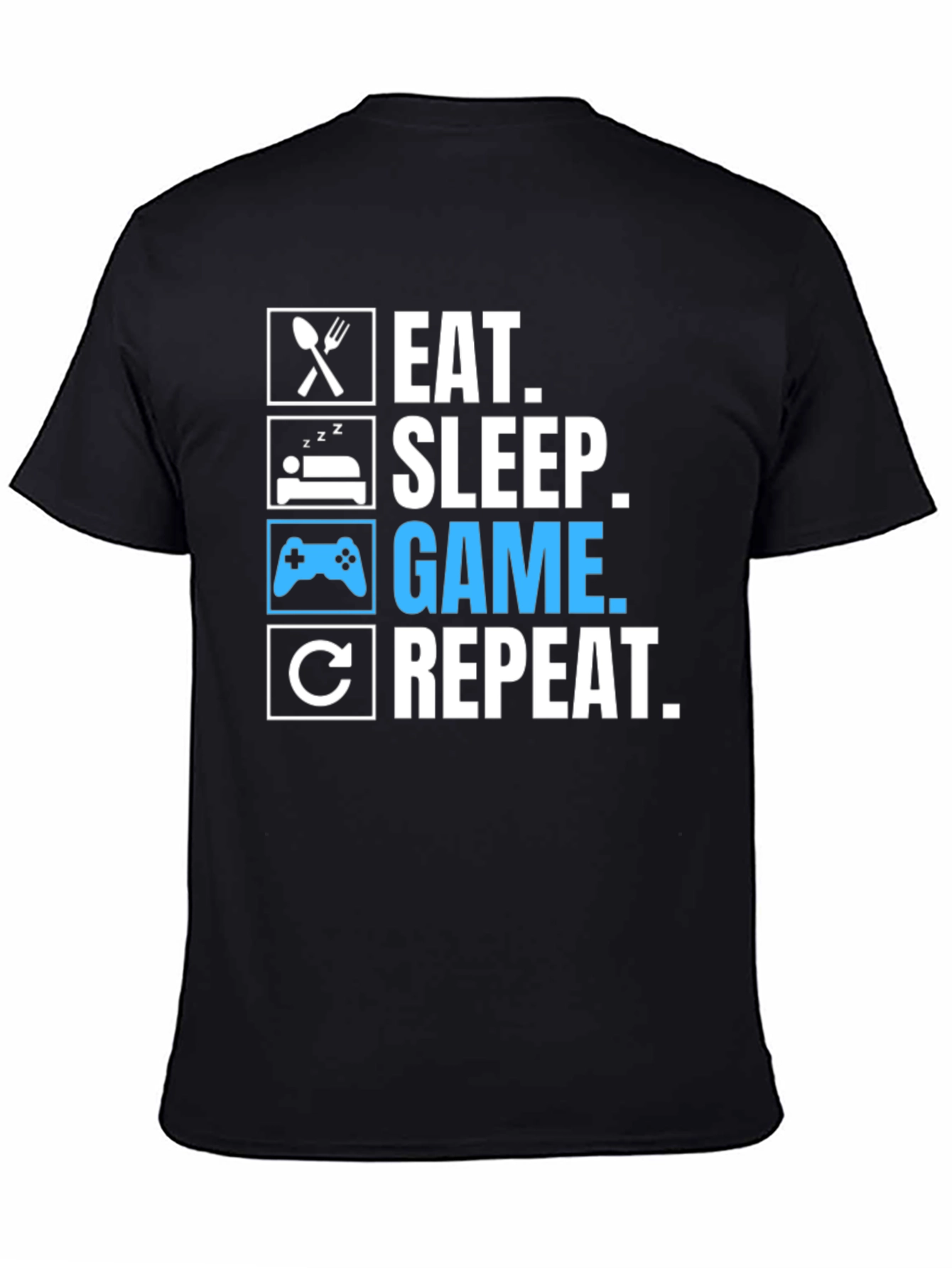 Eat Sleep Game Repeat Graphic Tee