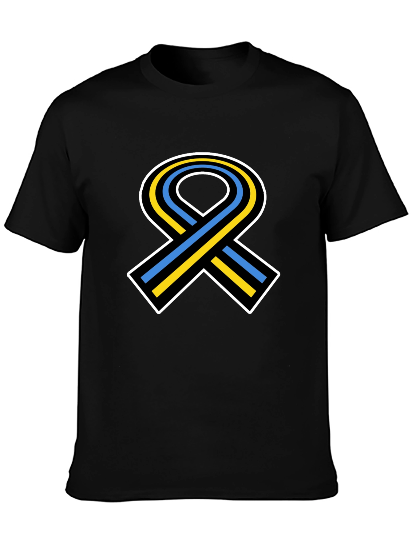 Awareness Ribbon Graphic Tee - Black