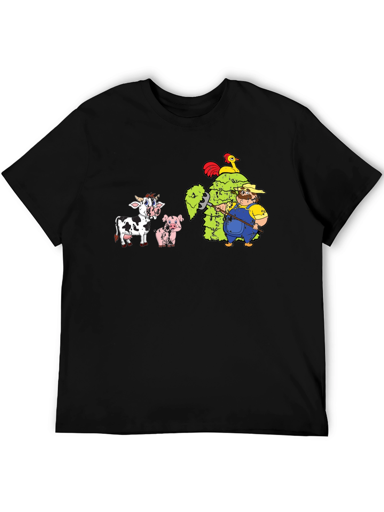 Farm Life Graphic Tee - Fun Cartoon Design