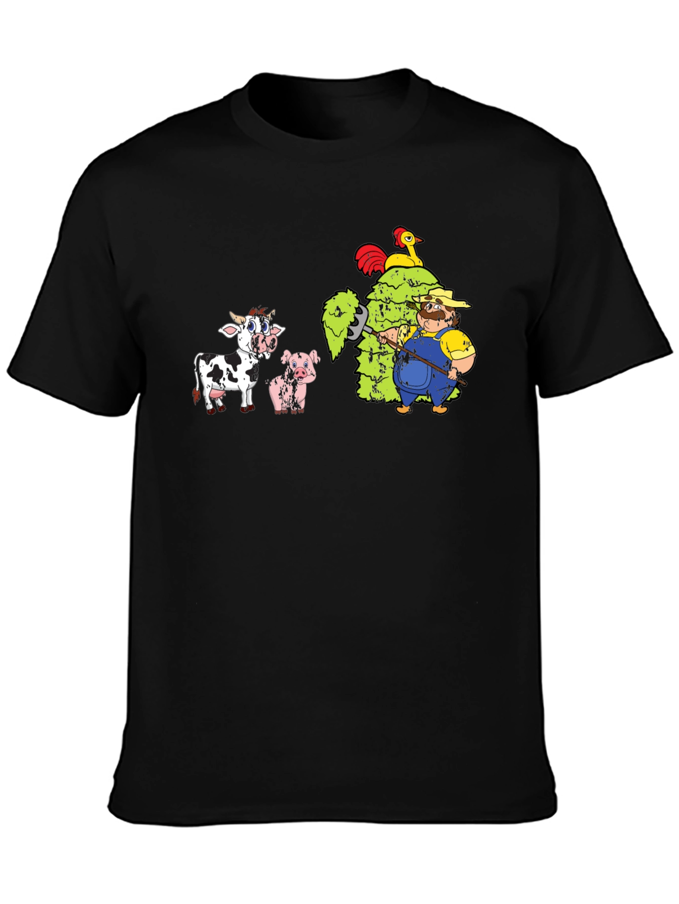 Farm Life Graphic Tee - Fun Cartoon Design